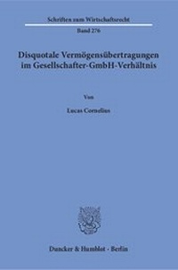 Abbildung von: Disquotale Vermögensübertragungen im Gesellschafter-GmbH-Verhältnis. - fibre