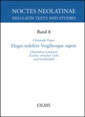 Cover: Elegos redolere Vergiliosque sapere - Georg Olms Verlag