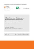 Cover: Allokation und Nutzung von ersch&ouml;pfbaren Ressourcen - Cuvillier Verlag