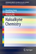 Cover: Haloalkyne Chemistry - Springer