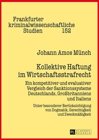 Abbildung von: Kollektive Haftung im Wirtschaftsstrafrecht - Peter Lang Verlag