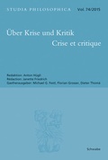 Cover: &Uuml;ber Krise und Kritik - Crise et critique - Schwabe Verlagsgruppe AG Schwabe Verlag