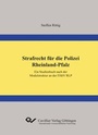 Cover: Strafrecht für die Polizei Rheinland-Pfalz - Cuvillier Verlag