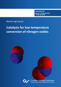 Enlarge image Cover: Catalysts for low temperature conversion of nitrogen oxides - Cuvillier Verlag