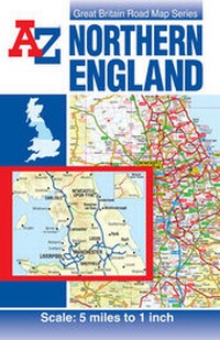 Abbildung von: Northern England Road Map - Geographers' A-Z Map Co Ltd