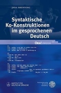 Cover: Syntaktische Ko-Konstruktionen im gesprochenen Deutsch - Universit&auml;tsverlag Winter