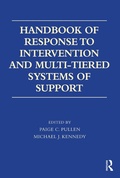Cover: Handbook of Response to Intervention and Multi-Tiered Systems of Support - Routledge