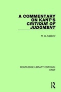 Cover: A Commentary on Kant's Critique of Judgement - Routledge