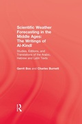 Cover: Scientific Weather Forecasting In The Middle Ages - Routledge