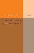 Bild: Differential Geometry of Three Dimensions: Volume 2 - Cambridge University Press