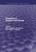Cover: Elements of Applied Psychology - Routledge