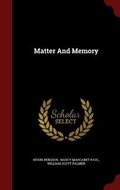 Cover: Matter And Memory - Andesite Press