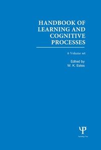 Abbildung von: Handbook of Learning and Cognitive Processes - Psychology Press Ltd