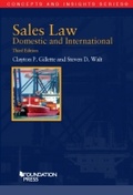 Cover: Sales Law, Domestic and International - Foundation Press