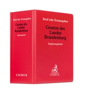Abbildung von: Gesetze des Landes Brandenburg. Ergänzungsband Hauptordner 72 mm - C.H.BECK