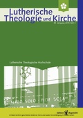Cover: Lutherische Theologie und Kirche 3/2015 - Edition Ruprecht