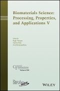 Cover: Biomaterials Science - Processing, Properties, and Applications V - Wiley
