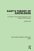 Cover: Kant's Theory of Knowledge - Routledge