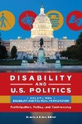 Cover: Disability and U.S. Politics - Praeger Publishers Inc