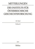 Cover: Mitteilungen des Instituts f&uuml;r &Ouml;sterreichische Geschichtsforschung 123. Band Teilband 2 (2015) - B&ouml;hlau