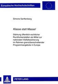 Abbildung von: «Klasse statt Masse!» - Peter Lang Verlag