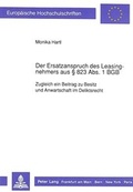 Bild: Der Ersatzanspruch des Leasingnehmers aus 823 Abs. 1 BGB - Peter Lang Verlag