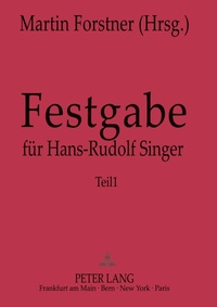Enlarge image Cover: Festgabe für Hans-Rudolf Singer - Peter Lang Verlag