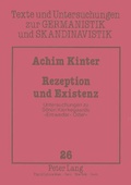 Cover: Rezeption und Existenz - Peter Lang Verlag