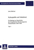 Cover: Kulturpolitik und Volksfront - Peter Lang Verlag