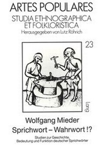Abbildung von: Sprichwort - Wahrwort¿? - Peter Lang Verlag