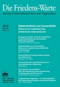 Cover: Die Friedens-Warte Heft 3-4/2014, Jg. 89 - Berliner Wissenschafts-Verlag