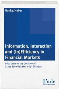 Enlarge image Cover: Information, Interaction and (In)Efficiency in Financial Markets - Linde