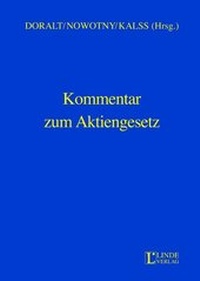 Abbildung von: Kommentar zum Aktiengesetz - Linde