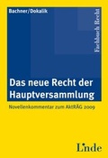 Cover: Das neue Recht der Hauptversammlung - Linde