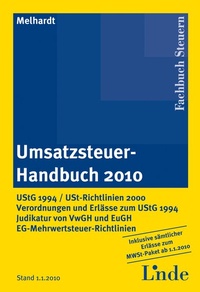 Abbildung von: Umsatzsteuer-Handbuch 2010 - Linde