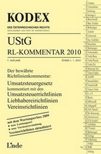Abbildung von: KODEX UStG-Richtlinien-Kommentar 2010 - Linde