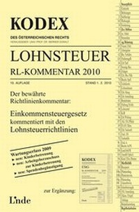 Abbildung von: KODEX Lohnsteuer Richtlinien-Kommentar 2010 - Linde
