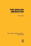 Cover: The English Imperative (RLE Linguistics D: English Linguistics) - Routledge