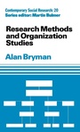 Cover: Research Methods and Organization Studies - Routledge