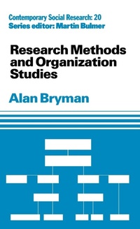 Enlarge image Cover: Research Methods and Organization Studies - Routledge