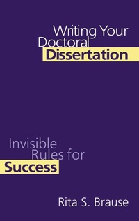 Enlarge image Cover: Writing Your Doctoral Dissertation - Routledge