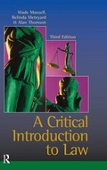 Cover: Critical Introduction to Law - CRC Press
