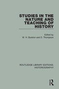 Cover: Studies in the Nature and Teaching of History - Routledge