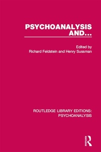 Enlarge image Cover: Psychoanalysis and ... - Routledge