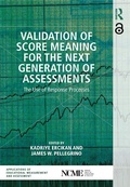 Cover: Validation of Score Meaning for the Next Generation of Assessments - Routledge