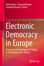 Cover: Electronic Democracy in Europe - Springer