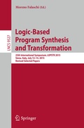 Cover: Logic-Based Program Synthesis and Transformation - Springer