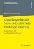 Cover: Anwendungsorientierte Sozial- und Sozialarbeitsforschung in Vorarlberg - Springer VS