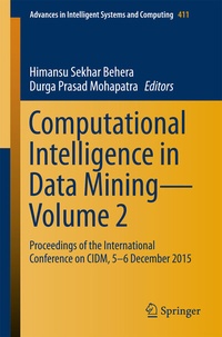 Enlarge image Cover: Computational Intelligence in Data Mining-Volume 2 - Springer