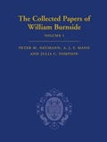 Cover: The Collected Papers of William Burnside - Oxford University Press